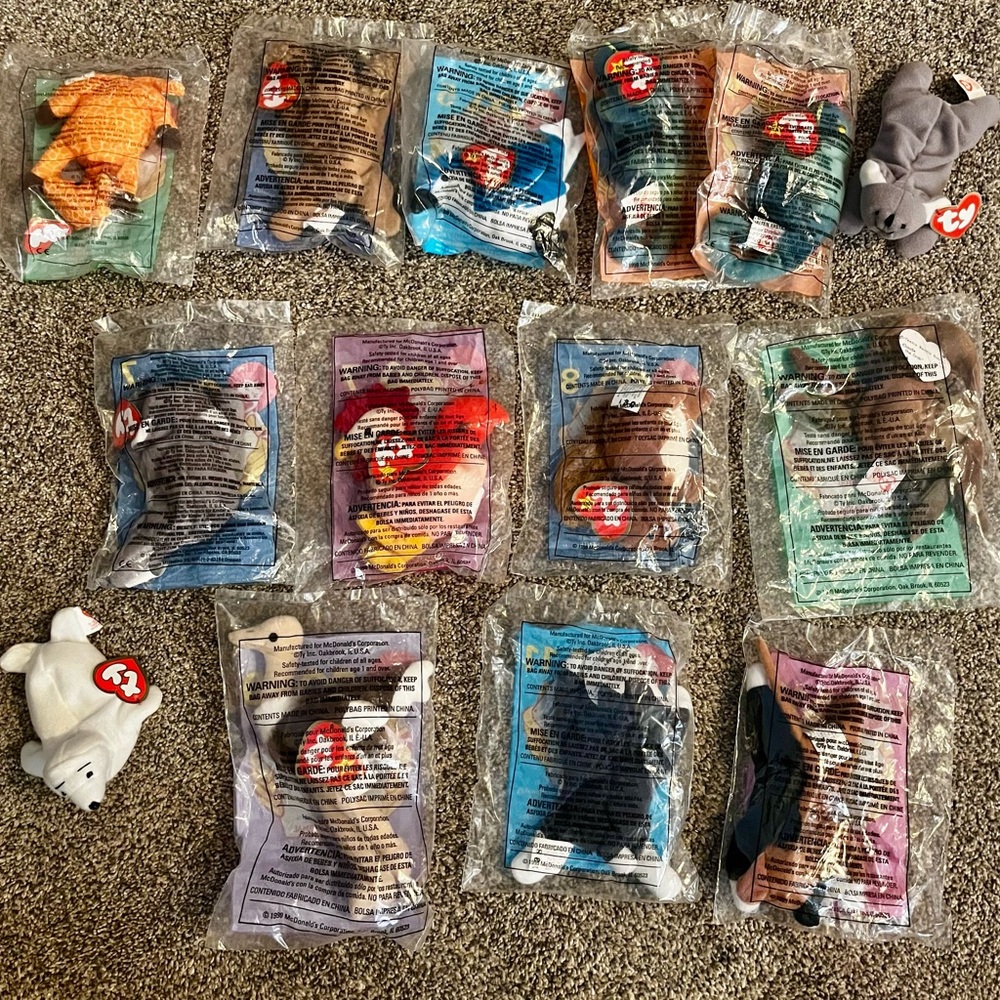 Ty Beanie Babies Plush Collection - Multicolor